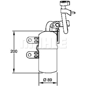 Trockner Klimaanlage MAHLE AD 280 000P für Volvo C30 C70 II V50