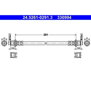 Bremsschlauch ATE 24.5261-0291.3