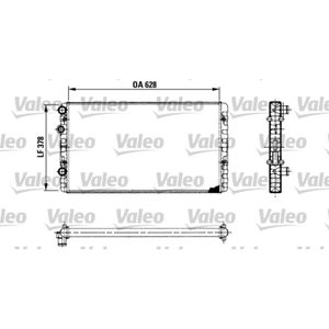 Kühler Motorkühlung VALEO 730955 für VW Seat Passat B3/B4 Golf III Vento Cordoba