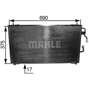 Kondensator Klimaanlage MAHLE AC 175 000S für Peugeot 406 Break