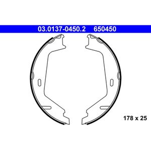 Bremsbackensatz Feststellbremse ATE 03.0137-0450.2 für Volvo S80 II