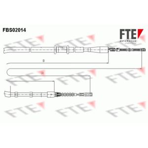 Seilzug Feststellbremse FTE 9250030 für Audi 80 B4 Avant