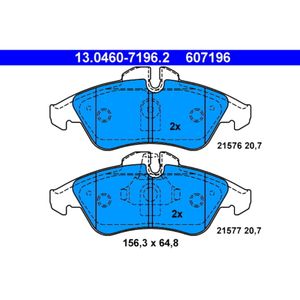 Bremsbelagsatz Scheibenbremse ATE 13.0460-7196.2 für Mercedes-Benz VW Sprinter V