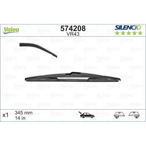 Wischblatt VALEO 574208 für Opel Vauxhall Ssangyong Zafira Tourer C Korando