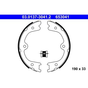 Bremsbackensatz Feststellbremse ATE 03.0137-3041.2 für Infiniti M