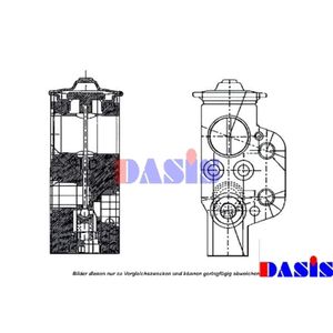 Expansionsventil Klimaanlage AKS DASIS 840065N für Seat Skoda Audi VW Ibiza IV