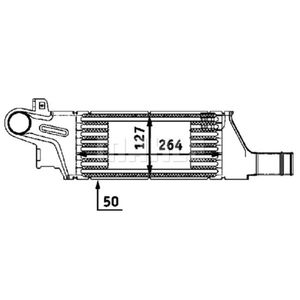 Ladeluftkühler MAHLE CI 57 000P für Opel Corsa C Combo