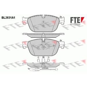 Bremsbelagsatz Scheibenbremse FTE 9010878 für Citroën Peugeot DS C4 II 508 I Ds4