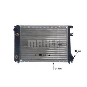 Kühler Motorkühlung MAHLE CR 117 000S für BMW 3er