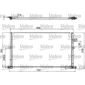 Kondensator Klimaanlage VALEO 817657