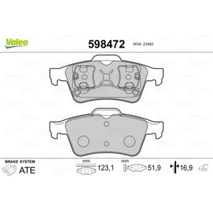 Bremsbelagsatz Scheibenbremse VALEO 598472 für Opel Renault Ford Saab Corsa D