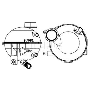 Ausgleichsbehälter Kühlmittel MAHLE CRT 18 000S für Peugeot Citroën 307 C4 I