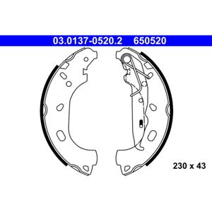 Bremsbackensatz ATE 03.0137-0520.2 für Opel Astra H Caravan