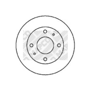 Bremsscheibe MAPCO 25520 (2 Stk.) für Hyundai Sonata II