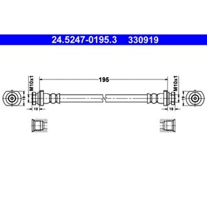 Bremsschlauch ATE 24.5247-0195.3