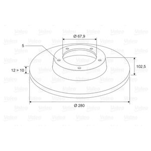 Bremsscheibe VALEO 186713 für Renault Opel Trafic II Vivaro A