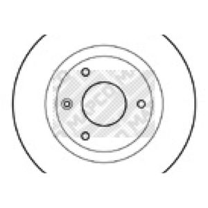 Bremsscheibe MAPCO 15422 (2 Stk.) für Citroën AX