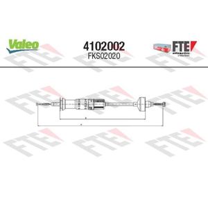 Seilzug Kupplungsbetätigung VALEO 4102002 für VW Golf III Vento Variant