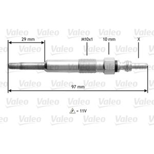 Glühkerze VALEO 345130 (10 Stk.) für VW Ford Seat Skoda Audi Sharan Galaxy I A2