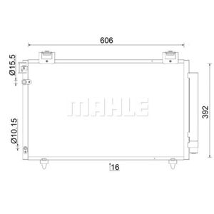 Kondensator Klimaanlage MAHLE AC 831 000S