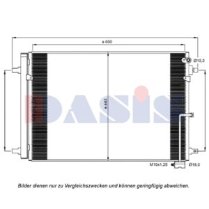 Kondensator Klimaanlage AKS DASIS 482027N für Audi A8 D4