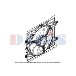 Lüfter Motorkühlung AKS DASIS 088146N für Fiat Panda