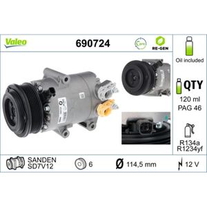 Kompressor Klimaanlage VALEO 690724 für Ford Focus III Turnier