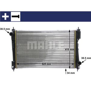 Kühler Motorkühlung MAHLE CR 1111 000S für Fiat Grande Punto