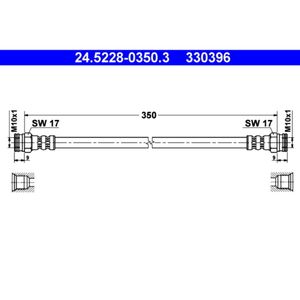 Bremsschlauch ATE 24.5228-0350.3 für Renault Espace I