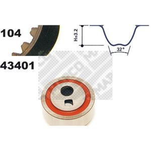 Zahnriemensatz MAPCO 23401 für Citroën Peugeot AX