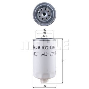 Kraftstofffilter MAHLE KC 186