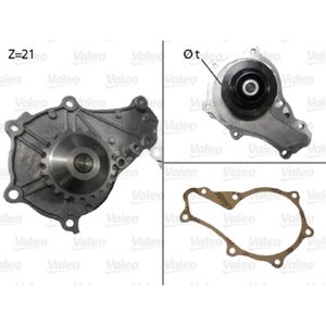 Wasserpumpe Motorkühlung VALEO 506714 für Peugeot Ford Citroën DS 208 I Ds3 206