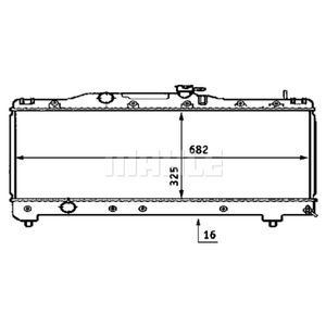 Kühler Motorkühlung MAHLE CR 533 000S