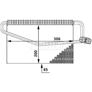 Verdampfer Klimaanlage MAHLE AE 55 000P für Mercedes-Benz G