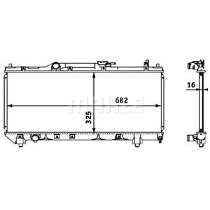 Kühler Motorkühlung MAHLE CR 543 000S