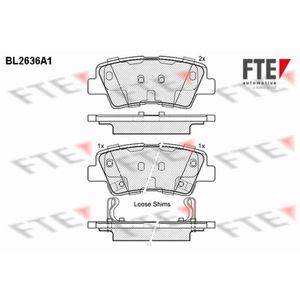 Bremsbelagsatz Scheibenbremse FTE 9010881 für Kia Ssangyong Hyundai Soul I