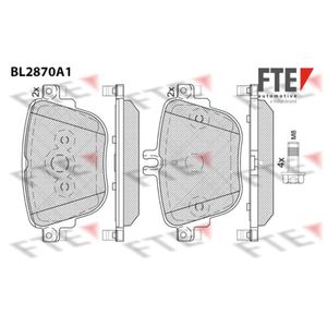 Bremsbelagsatz Scheibenbremse FTE 9011110 für Mercedes-Benz E