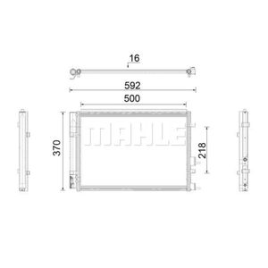 Kondensator Klimaanlage MAHLE AC 920 000P für Hyundai I20 II Active