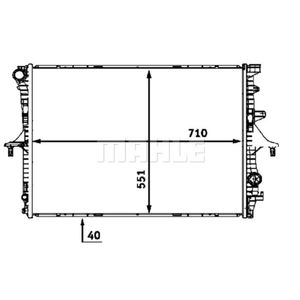 Kühler Motorkühlung MAHLE CR 569 000P für VW Audi Touareg Q7