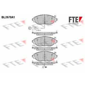 Bremsbelagsatz Scheibenbremse FTE 9010905 für VW Seat Skoda Audi Passat B7 CC