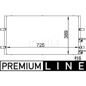 Kondensator Klimaanlage MAHLE AC 695 000P für Ford Transit Tourneo