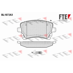 Bremsbelagsatz Scheibenbremse FTE 9010452 für VW Bentley Audi Transporter T5