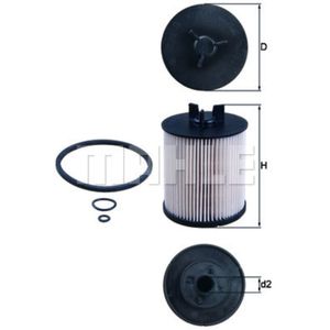 Kraftstofffilter MAHLE KX 86/1D für Audi A2