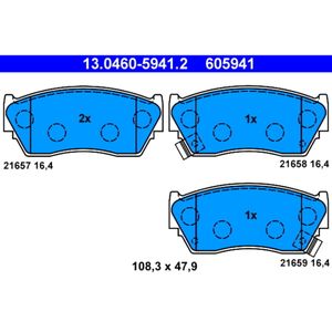 Bremsbelagsatz Scheibenbremse ATE 13.0460-5941.2