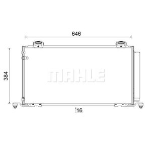 Kondensator Klimaanlage MAHLE AC 823 000S