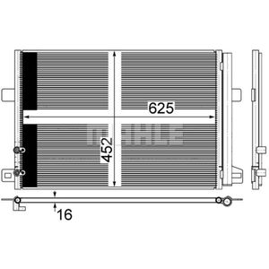 Kondensator Klimaanlage MAHLE AC 885 000S für VW Amarok