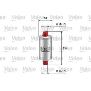 Kraftstofffilter VALEO 587200 für Alfa Romeo Ford Audi VW Renault Peugeot Fiat 5