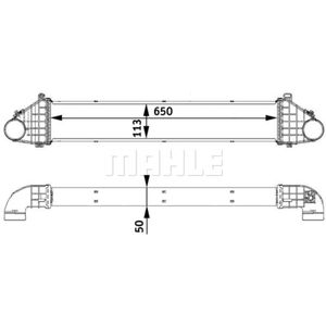 Ladeluftkühler MAHLE CI 139 000P für Volvo S40 II V50 C30