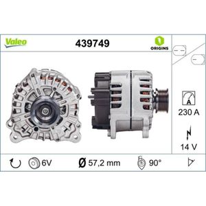 Generator VALEO 439749 für VW Touareg