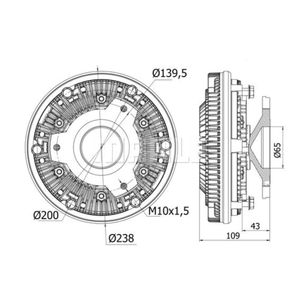 Kupplung Kühlerlüfter MAHLE CFC 12 000S